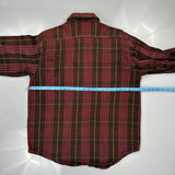 Carhartt Checked Flannel Shirt - Large Red Cotton