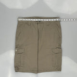 Wrangler Cargo Shorts - 33W 10L Khaki Cotton