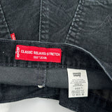 550 Levis Cord Trousers - 30″ Waist Black Cotton