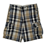 Levis Checked Cargo Shorts - 32W 11L Multicoloured Cotton