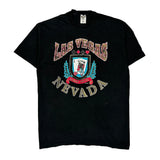 Las Vegas Nevada Fruit Of The Loom Graphic T-Shirt - 2XL Black Cotton