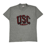 Made In USA Single Stitch USc Aiken Anvil College T-Shirt - Large Grey Cotton Blend