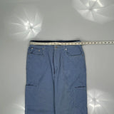 Tommy Hilfiger Cargo Cord Cargo Trousers - 31W UK 12 Blue Cotton