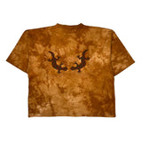 Indigenous Dreamings Single Stitch T-Shirt - XL Orange Cotton