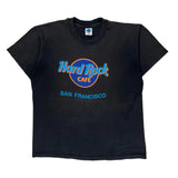 San Francisco Hard Rock Cafe Graphic T-Shirt - Large Black Cotton