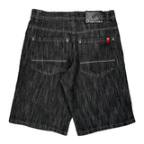 Southpole Denim Shorts - 34W 11L Black Denim