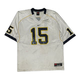 Number 15 Nike Football Jersey - Large Navy Polyester