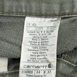 Carhartt Double Knee Carpenter Pants - 33W 32L Green Cotton