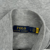 Polo By Ralph Lauren 1/4 Zip - Large Gray Cotton