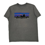 Patagonia Graphic T-Shirt - Large Gray Cotton