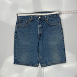 Levis Denim Shorts - 34W 10L Blue Cotton