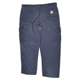 Carhartt Cargo Trousers - 40W 30L Navy Cotton