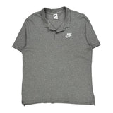 Nike Polo Shirt - XL Grey Cotton