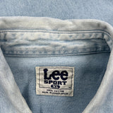 Packers Lee Sport Football Denim Shirt - XL Light Wash Cotton