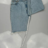 550 Levis Denim Shorts - 34W 10L Light Wash Denim