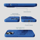 Electric Blue Backcountry Ski iPhone 14 Pro Max Case