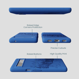 Electric Blue Backcountry Ski Google Pixel 7 Case