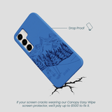 Electric Blue Backcountry Ski Samsung Galaxy S24 Case