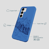 Electric Blue Backcountry Ski Samsung Galaxy S24 Case