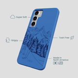 Electric Blue Backcountry Ski Samsung Galaxy S25+(Plus) Case