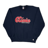 Made In USA Russell Athletic Spellout Sweatshirt - XL Navy Cotton
