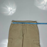 Wrangler Cargo Trousers - 34W 29L Beige Cotton