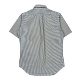 Ralph Lauren Striped Short Sleeve Shirt - Small Blue Cotton