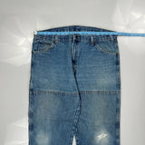 Dickies Double Knee Carpenter Jeans - 38W 31L Blue Cotton