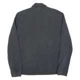 LACOSTE Mens Polo Shirt Grey Long Sleeve S