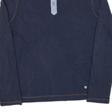 BOSS Mens Polo Shirt Blue Long Sleeve L