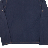 BOSS Mens Polo Shirt Blue Long Sleeve L