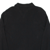 POLO RALPH LAUREN Slim Fit Mens Polo Shirt Black Long Sleeve XL