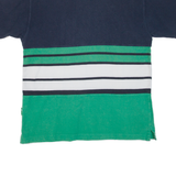 REEBOK Mens Polo Shirt Green Striped XL