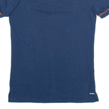 ADIDAS Mens Polo Shirt Blue S