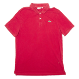 LACOSTE Mens Polo Shirt Red M