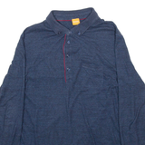 BOSS HUGO BOSS Mens Polo Shirt Blue Long Sleeve L