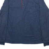 BOSS HUGO BOSS Mens Polo Shirt Blue Long Sleeve L
