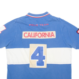 O'BRADY Mens Polo Shirt Blue 2XL