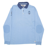 NEW ZEALAND AUCKLAND Mens Polo Shirt Blue Long Sleeve 2XL