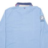 NEW ZEALAND AUCKLAND Mens Polo Shirt Blue Long Sleeve 2XL