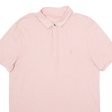 ALL SAINTS Mens Polo Shirt Pink M