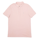 ALL SAINTS Mens Polo Shirt Pink M