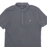 ALL SAINTS Mens Polo Shirt Grey S