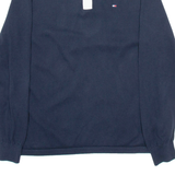 TOMMY HILFIGER Mens Polo Shirt Blue Long Sleeve M