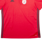 ADIDAS Weezen Football Mens Polo Shirt Red XL