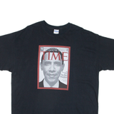 GILDAN Barack Obama Mens T-Shirt Black USA XL