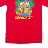 GILDAN Slingshot Ayia Napa Cyprus Womens T-Shirt Red S