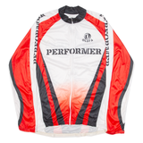 OLDPA Cycling Full-zip Mens Jersey White Long Sleeve XL