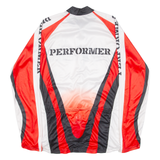 OLDPA Cycling Full-zip Mens Jersey White Long Sleeve XL