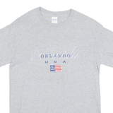 GILDAN Orlando Florida Womens T-Shirt Grey USA S